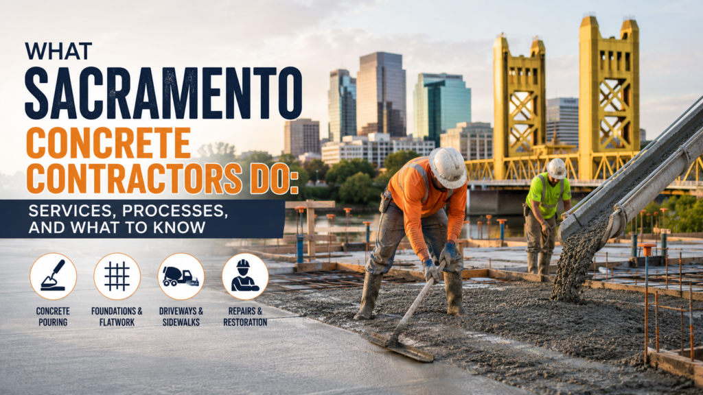 What Sacramento Concrete Contractors Do: Services, Processes, and What to Know
